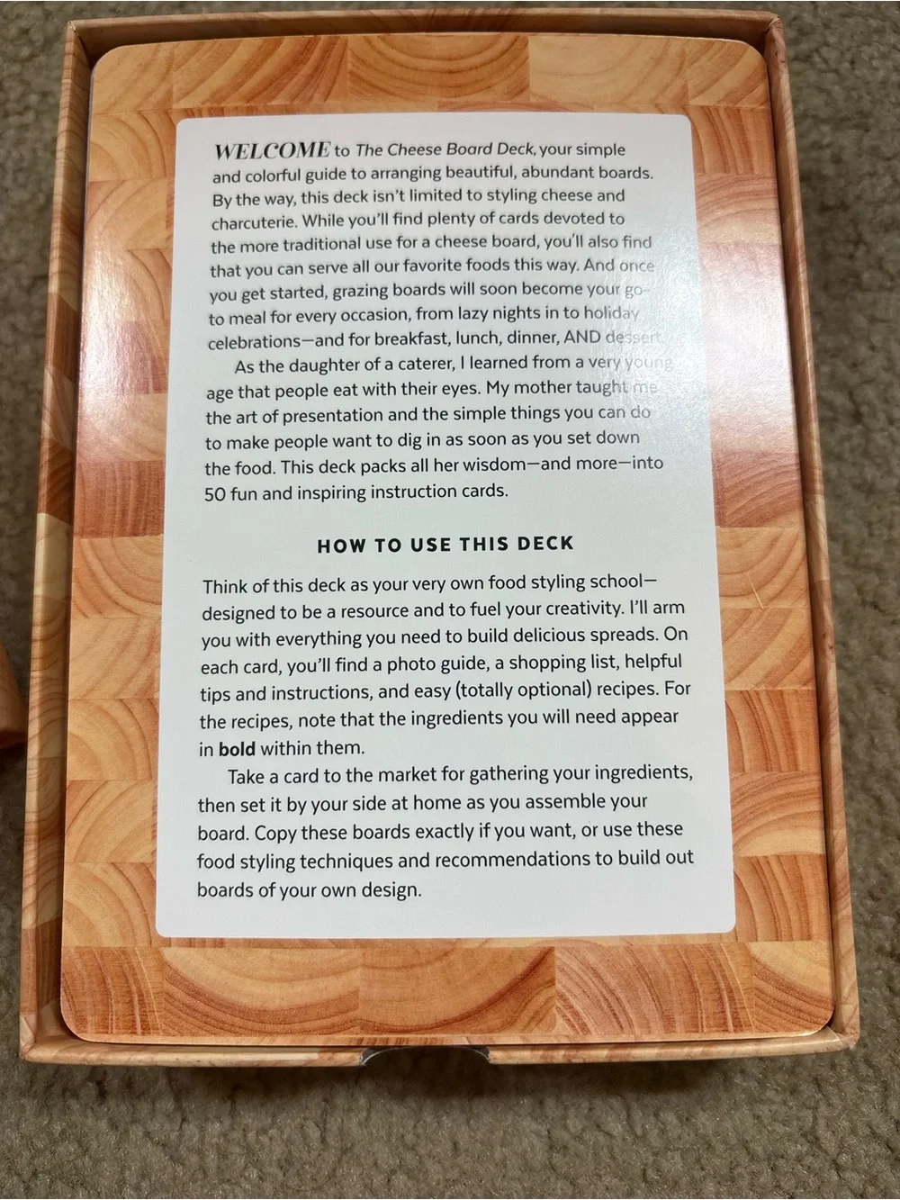 The Cheese Board Deck - Multicolor Food Photography food cards by Meg Quinn